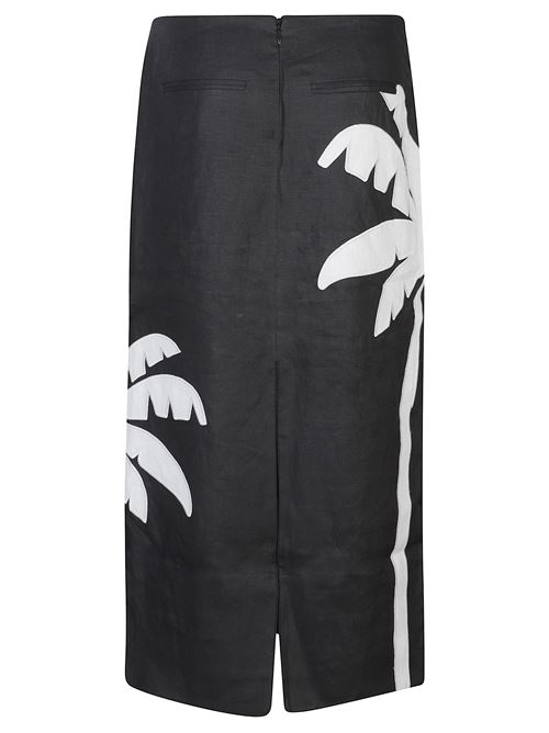 Palm Tree Skirt FARM RIO | 358982BLACKL0002